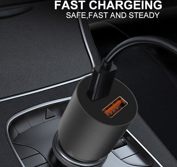 WUW - T76 - USB + Type-C Output Car Charger