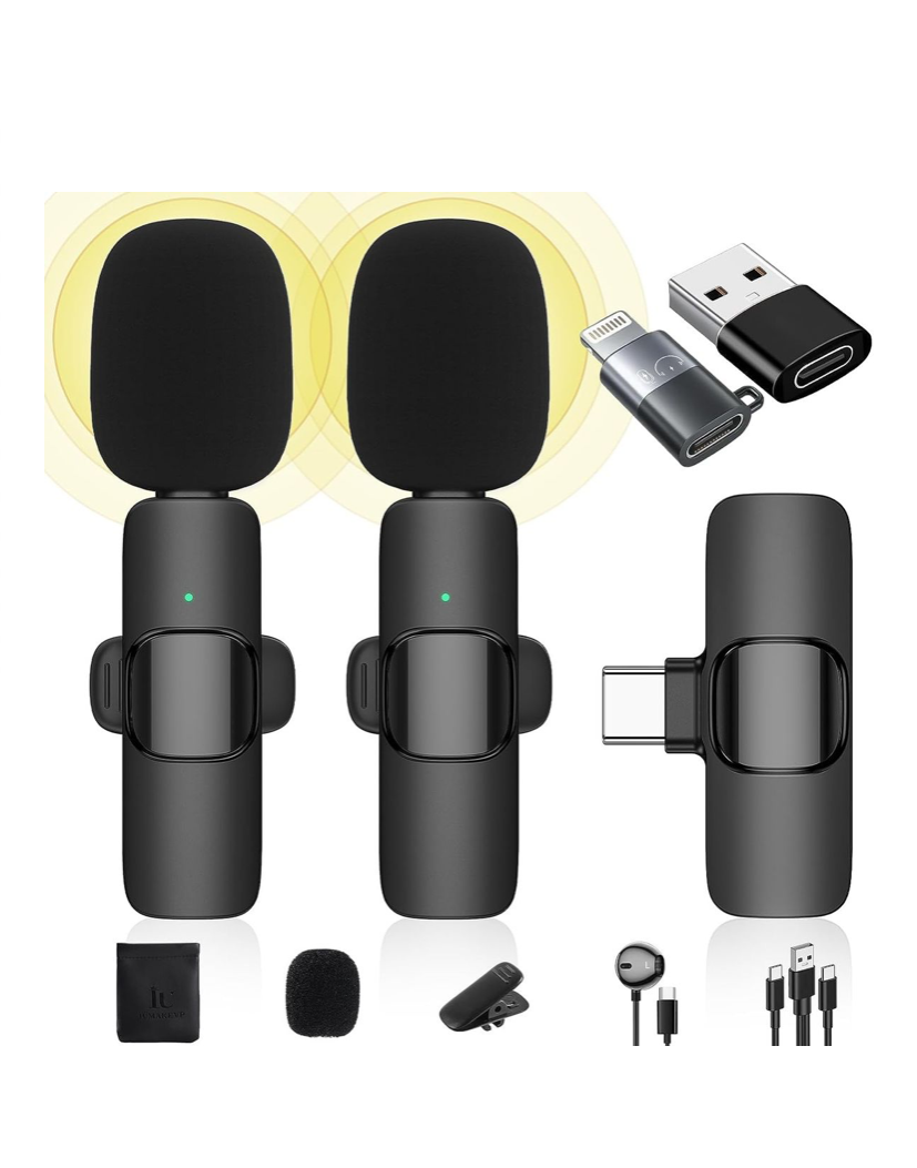 Wireless Dual Lavalier Microphone Type C