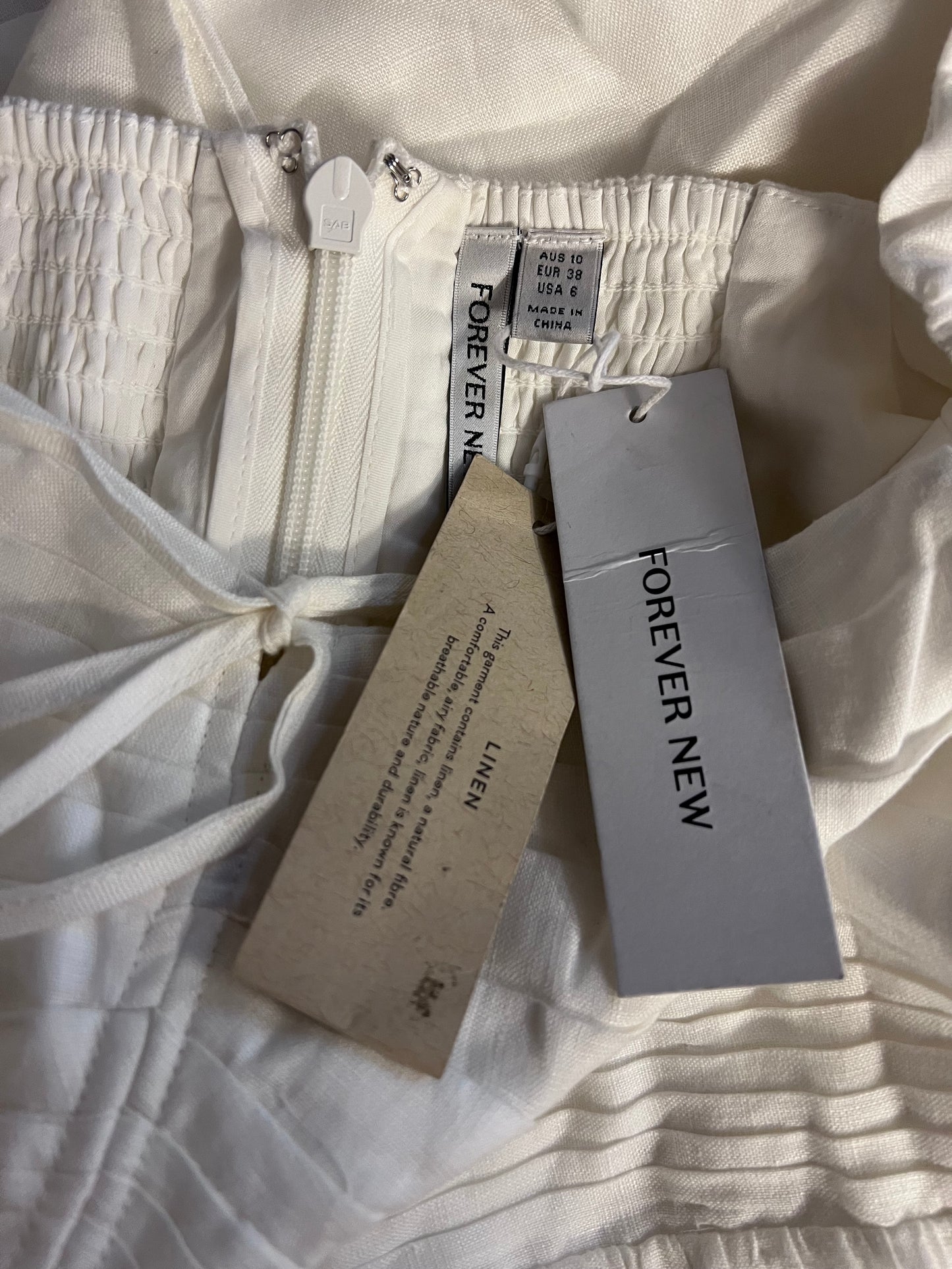 Forever New Destiny Ruched Bodice Midi Dress - Size 10