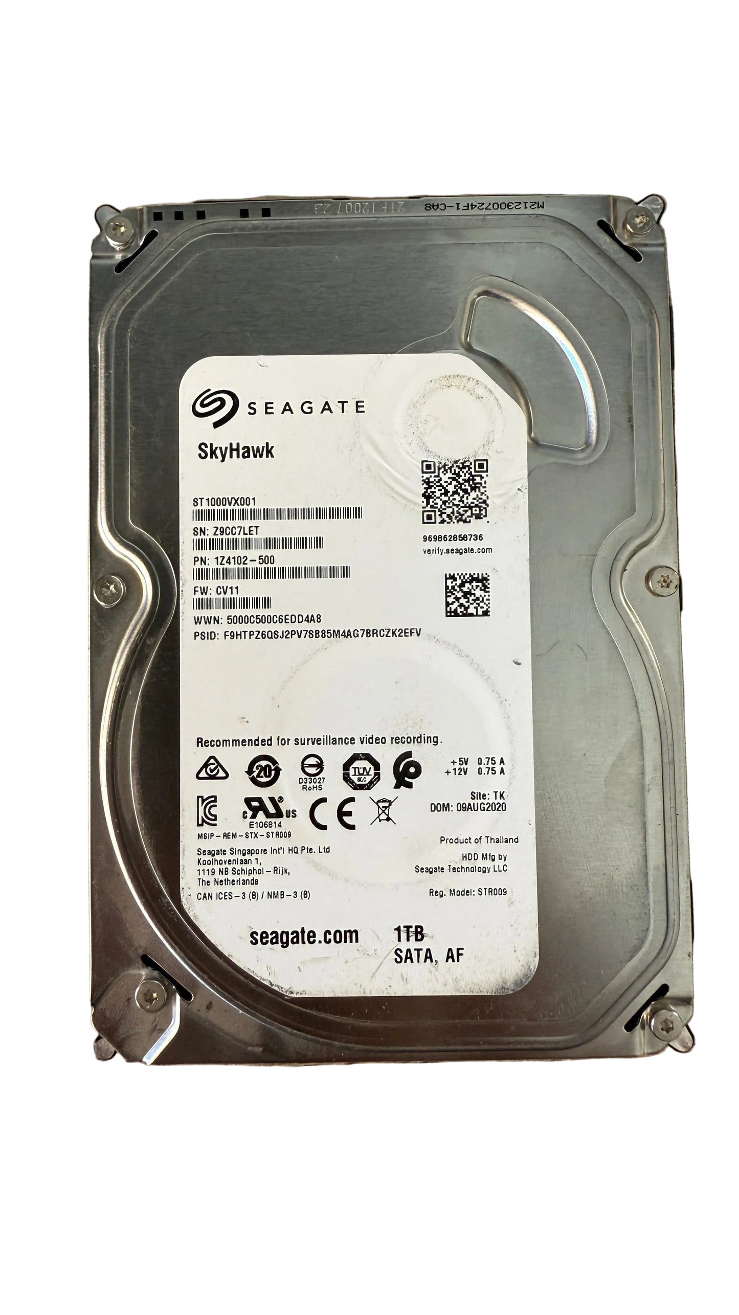 Seagate Skyhawk ST 1000VX001 1TB Hard drive