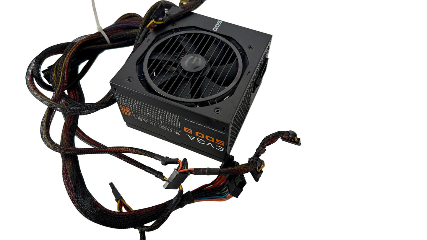 EVGA 100-B1-0500-KR 500B 500W 80 Plus Bronze Certified Desktop Power Supply