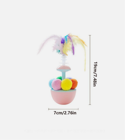 Self-Play Cat Tumbler Toy with Catnip
