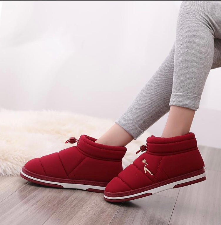 Unisex Winter Waterproof Ankle Indoor Warm Shoes