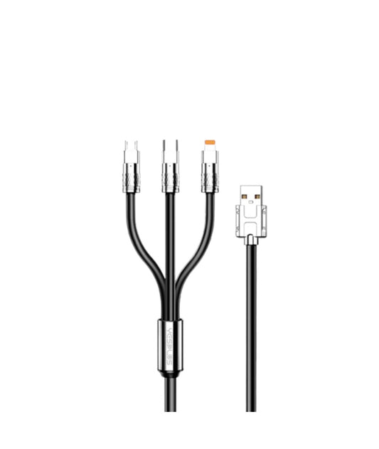 YESPLUS 3-in-1 cable YS-843 - Black