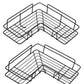Masisonware Black Stainless Steel Corner Shower Caddy (Pack of 2)