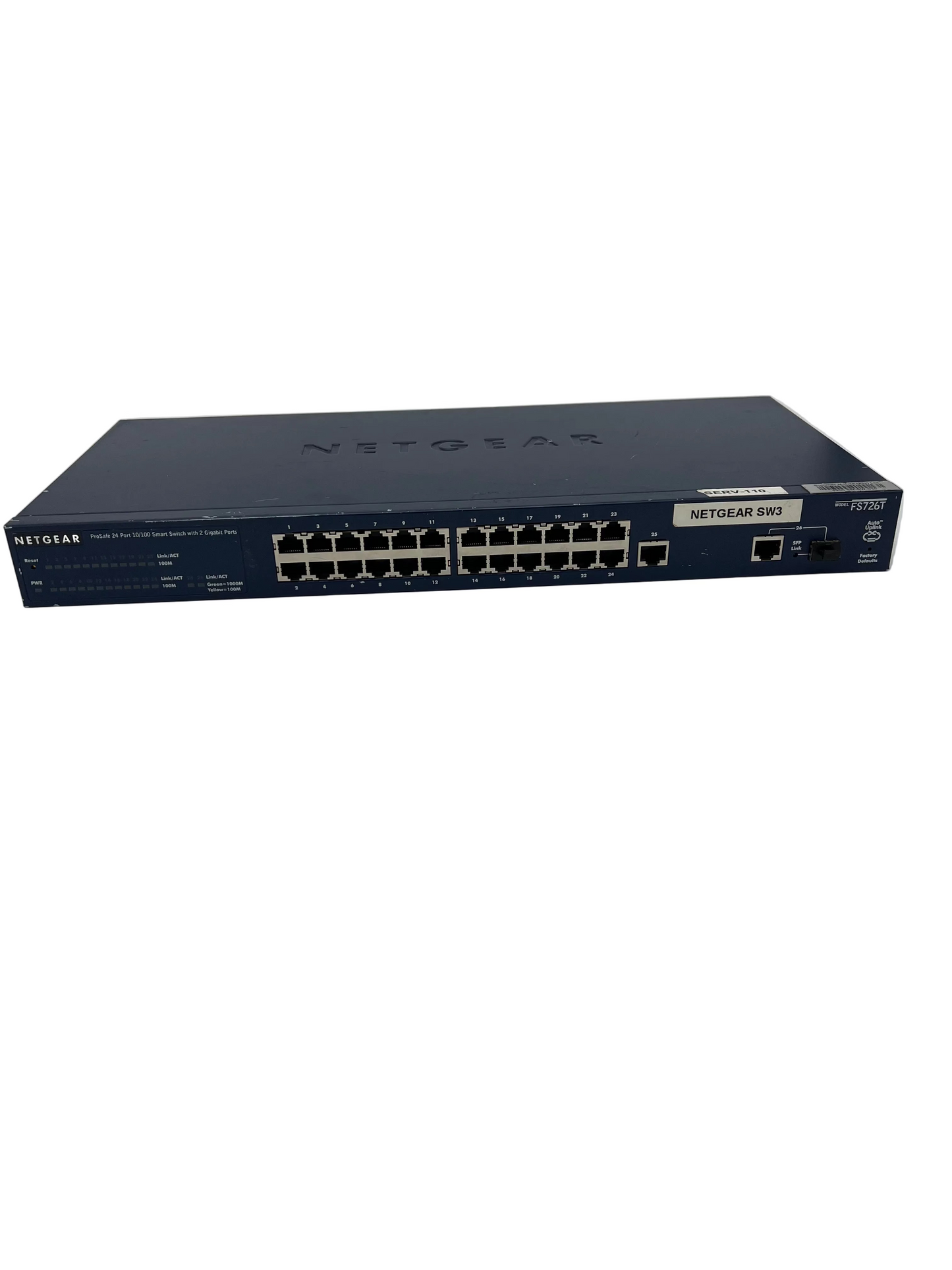 ProSafe 24 Port 10/100 Smart Switch w/2 Gigabit Ports FS726T