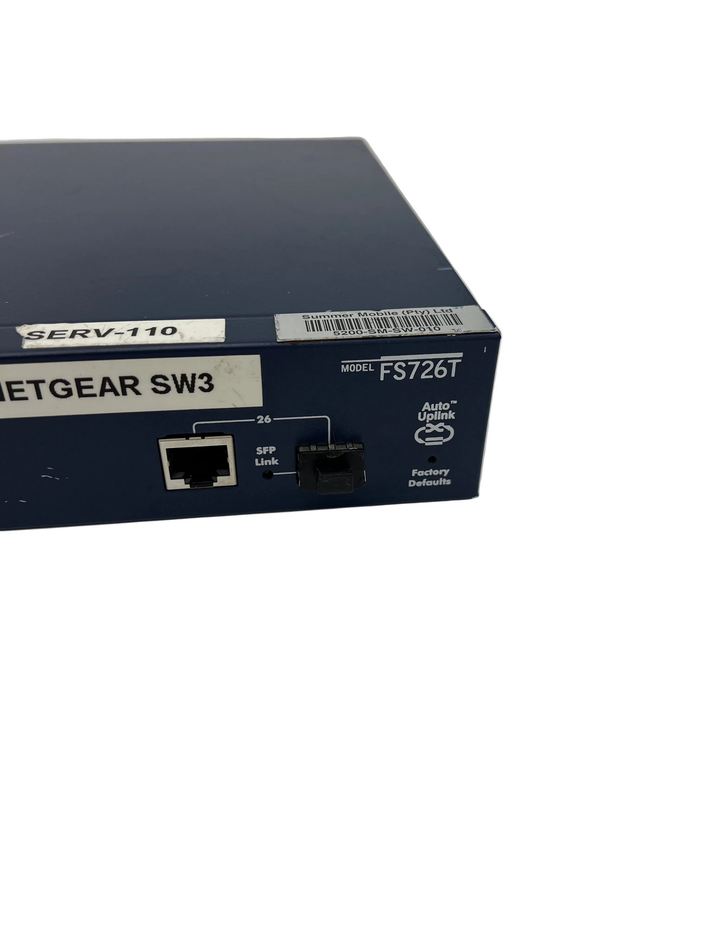 ProSafe 24 Port 10/100 Smart Switch w/2 Gigabit Ports FS726T