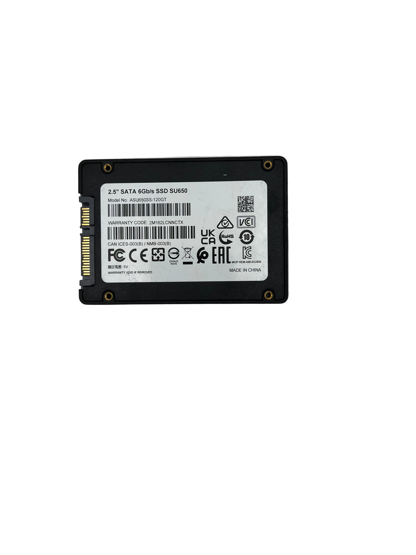 ADATA 120 GB 2.5" SATA 6Gb/s SSD SU650 - Test Results in images (Low Hours)