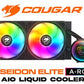 Cougar Poseidon Elite ARGB High Performance 240mm AIO Liquid Cooler - Black