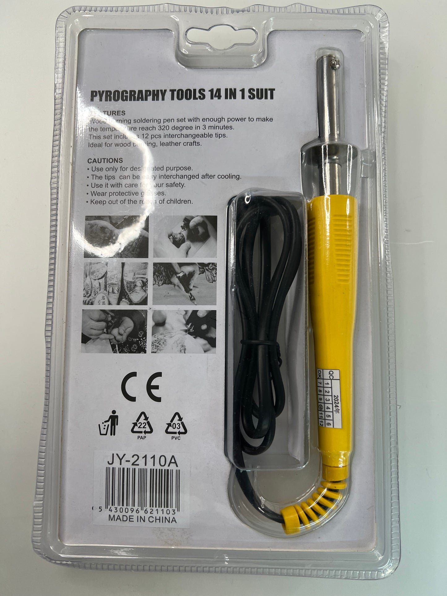 Soldering Iron Kit With 12 Attachments