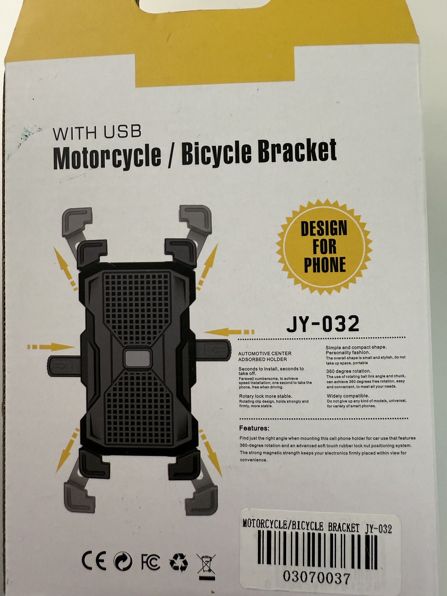 Motorcycle/Bicycle Bracket