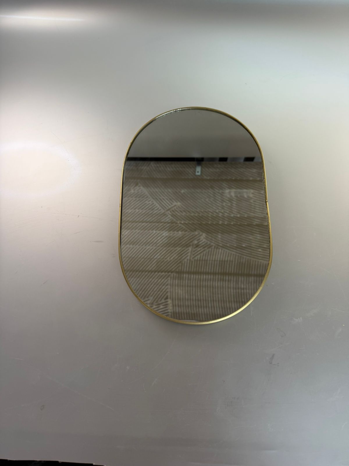 Standing Metal Frame Mirror - 16x25cm