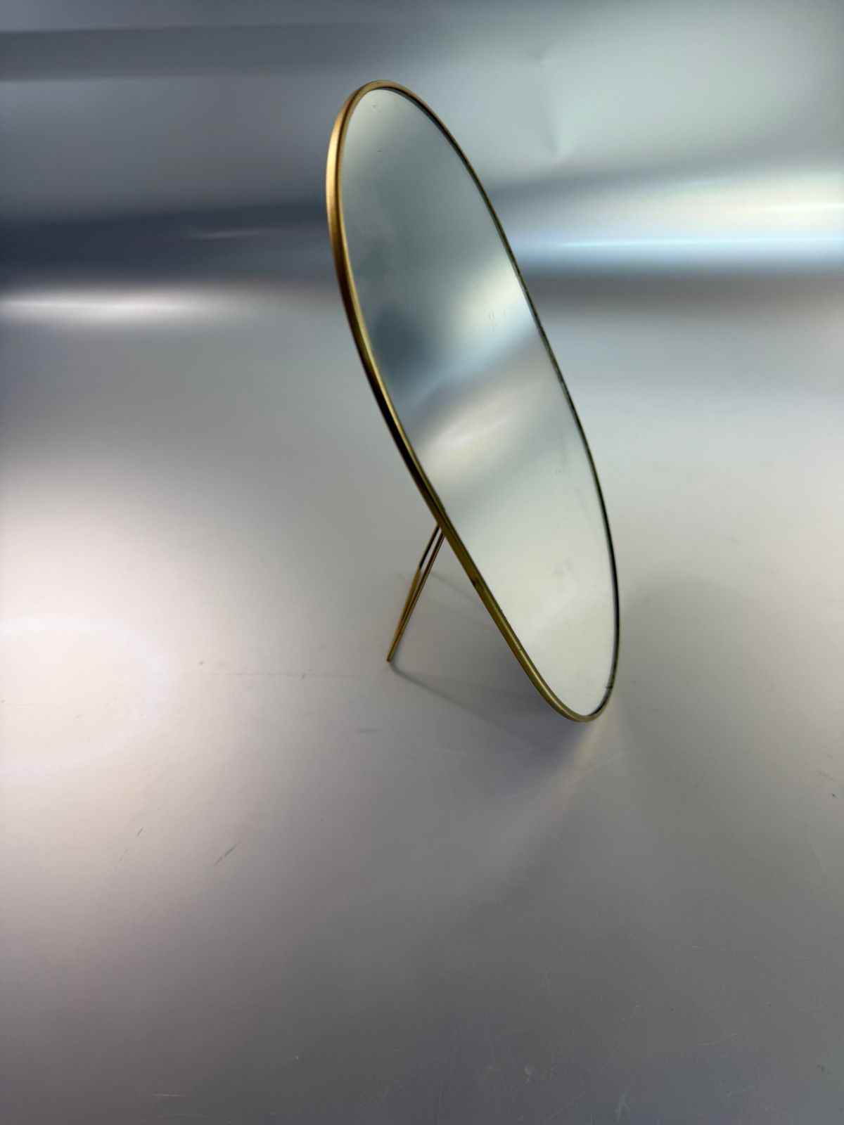 Standing Metal Frame Mirror - 16x25cm