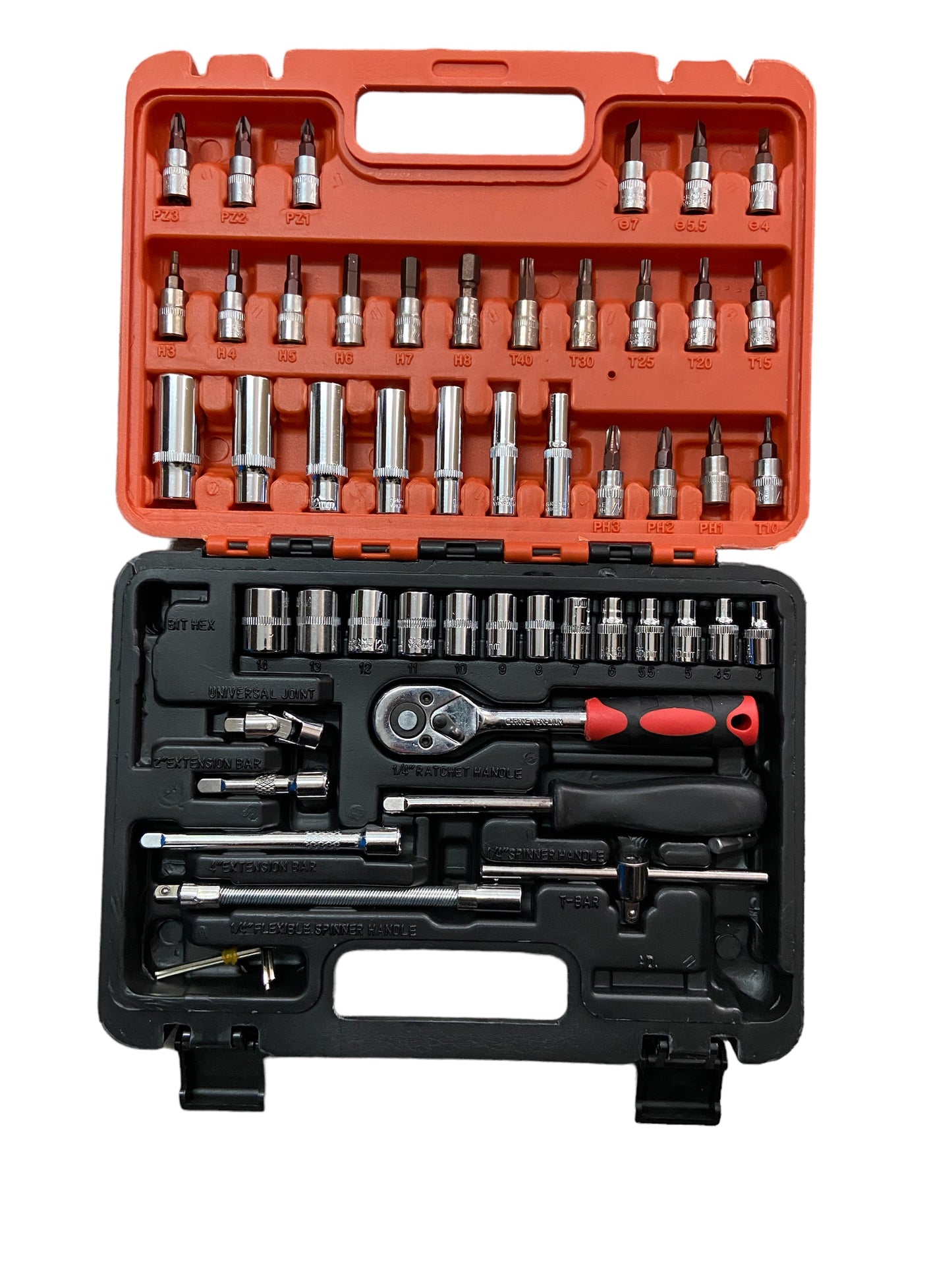 53pc 1/4” Socket Wrench Set