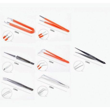 7 Piece Precision Tweezer Set