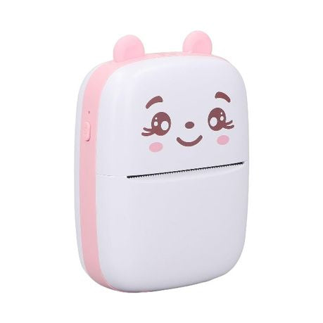 Portable Thermal Mini Label Printer - Pink & White