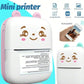 Portable Thermal Mini Label Printer - Pink & White