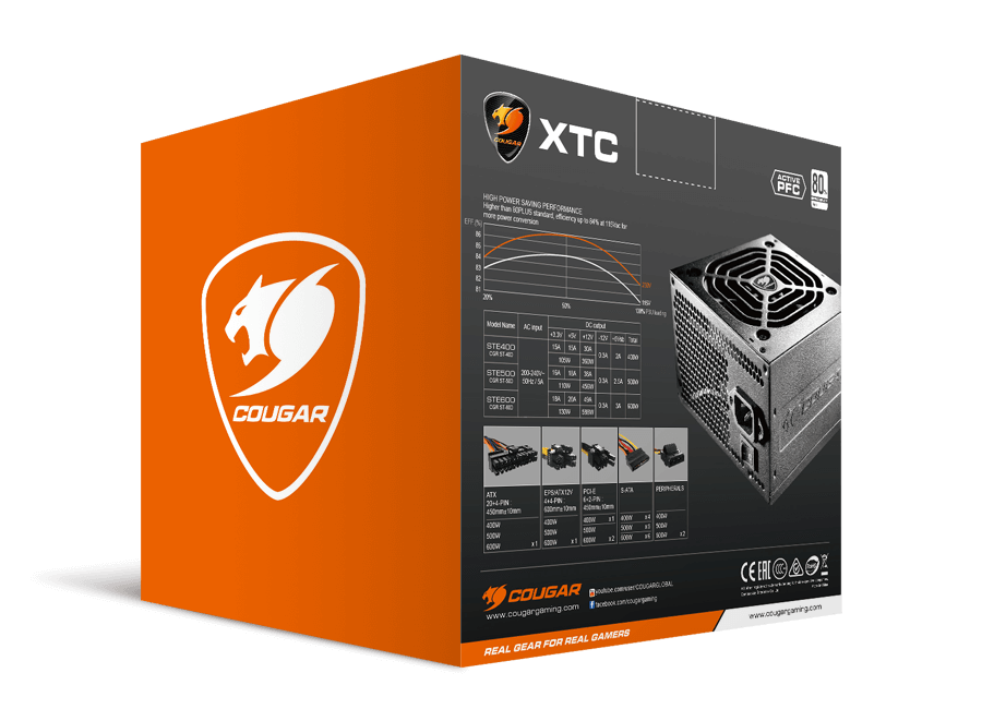 Cougar XTC 550W 80+ Power Supply - New (Open Box)