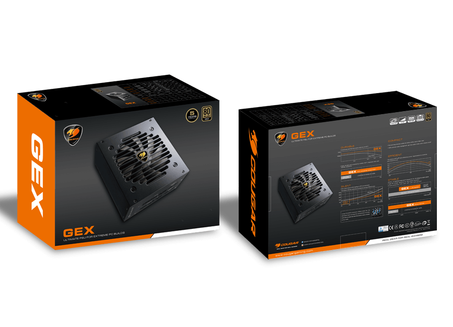 Cougar GEX 80Plus Gold 750W Psu - New (Open Box)
