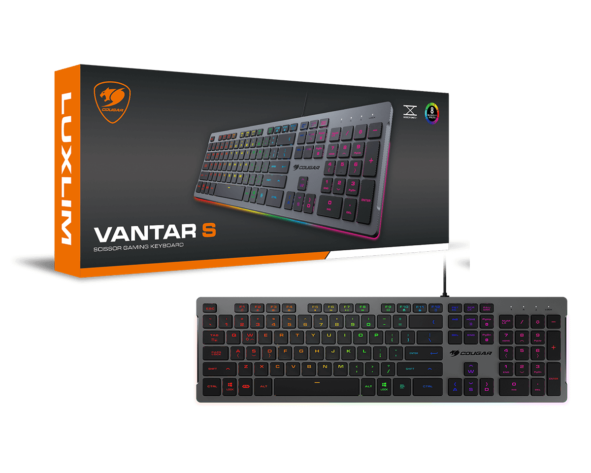 Cougar Vantar S Scissor Gaming Keyboard - New (Open Box)