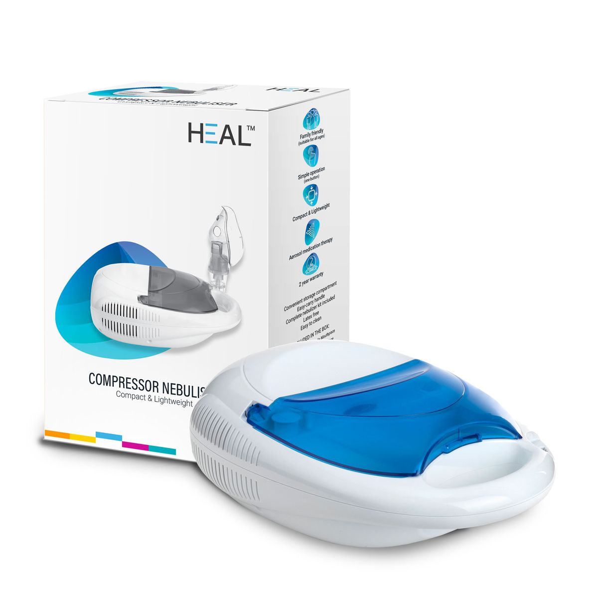 HEAL Nebuliser With Accessories And Compressed Air Technology