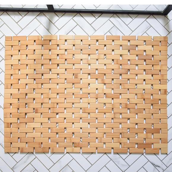 Bamboo Anti-Slip Bath Mat
