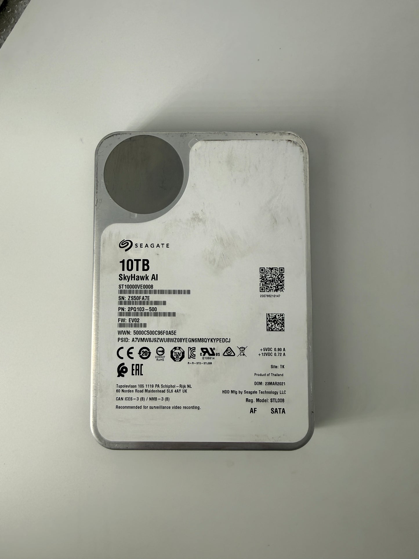 Seagate Skyhawk ST10000VE0008-2PQ103 10TB HDD