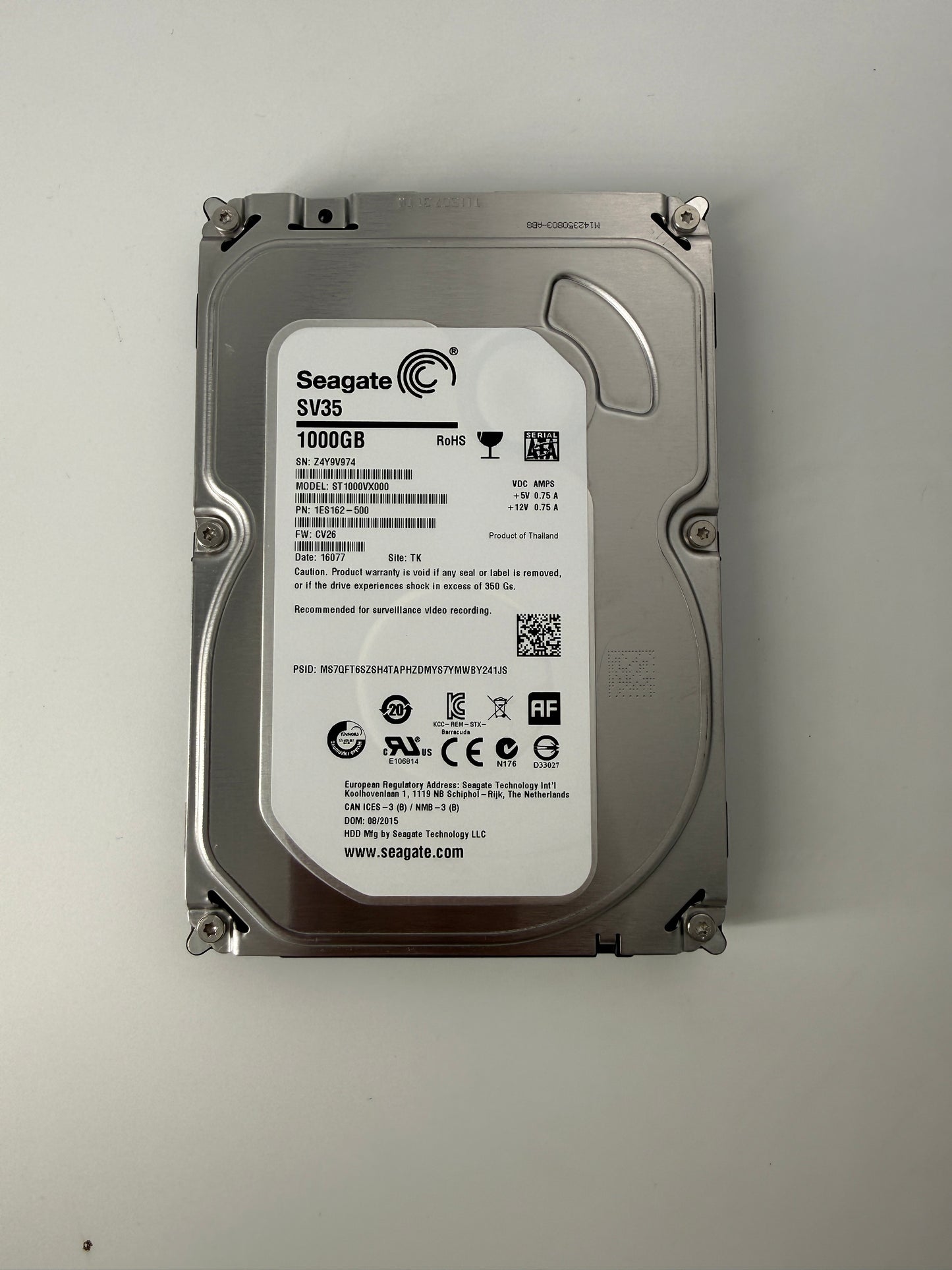 Seagate SV35 ST1000VX000 1TB SATA Hard Disk (1)