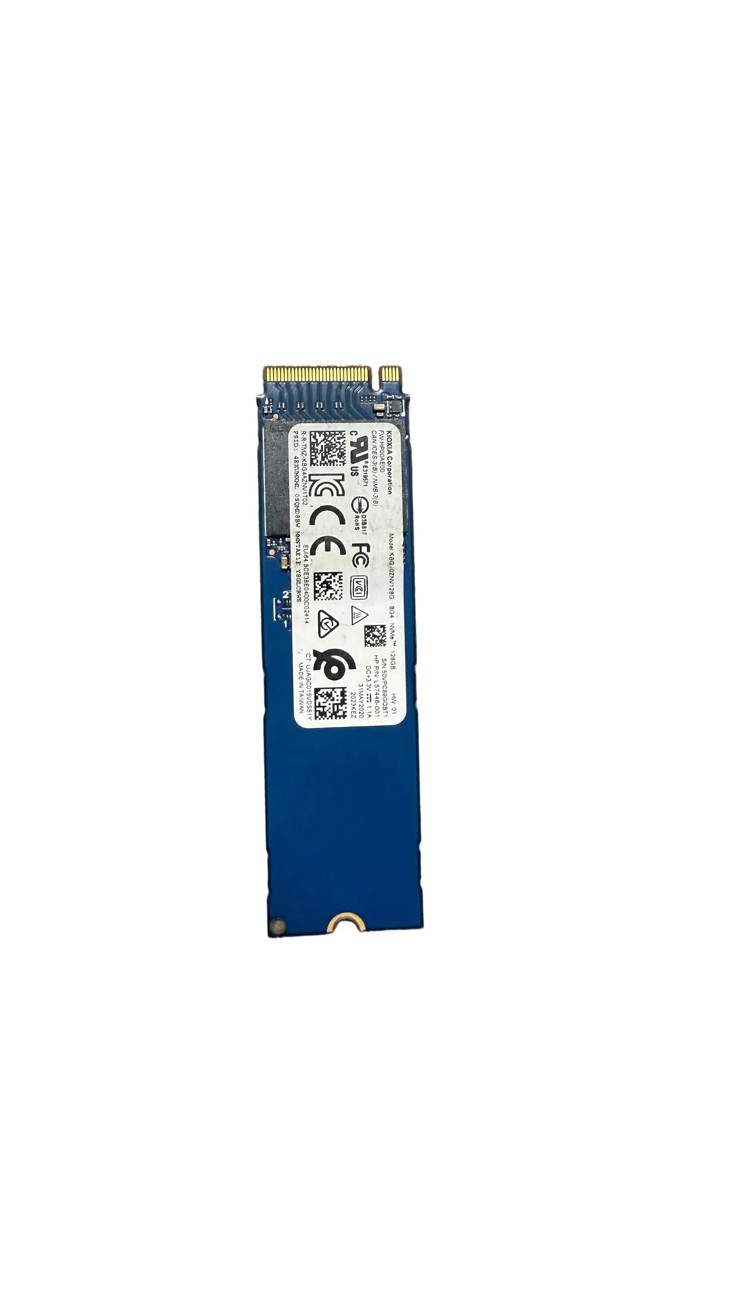 kbg40znv128g Kioxia/TOSHIBA NVMe 128GB  M.2 2280 SSD (Test Results In Images)