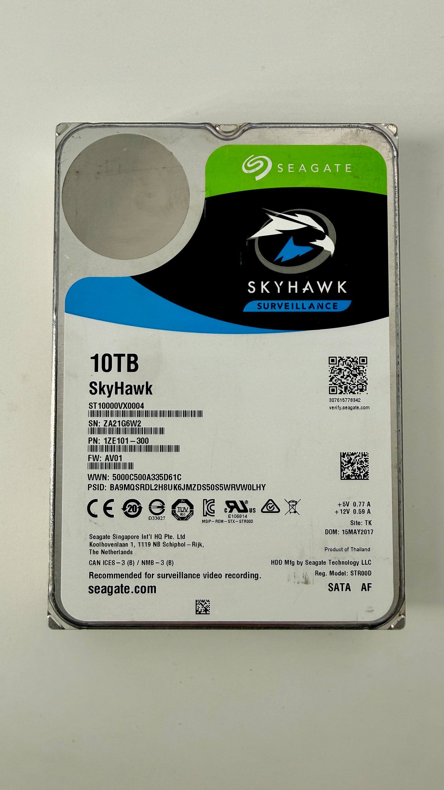 Seagate Skyhawk ST10000VX0004 10TB HDD (View Images For Test Results!!!)