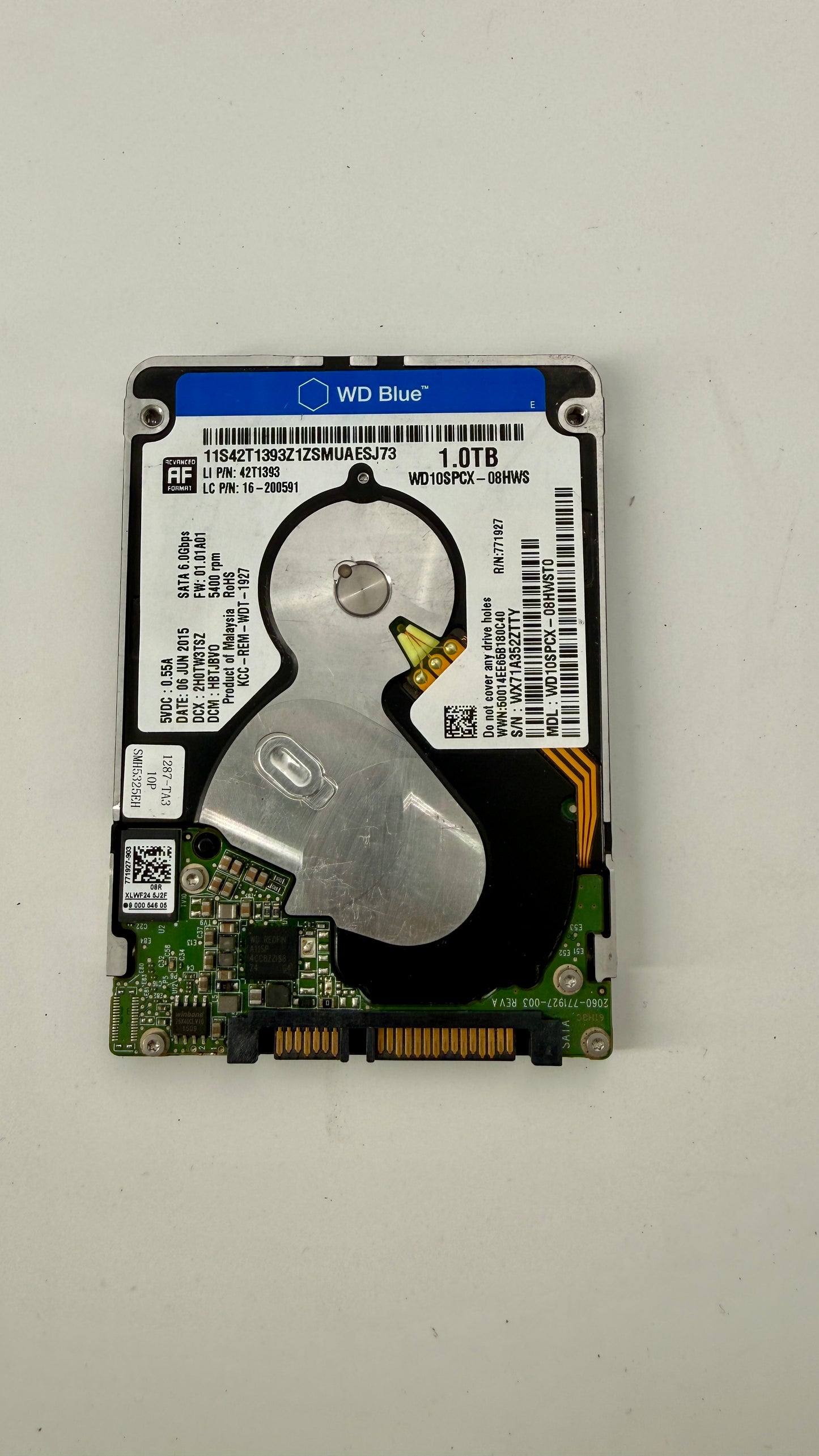 WD Blue 1TB 2.5" HDD (Test Results In Images) WD-WX71A352ZTTY