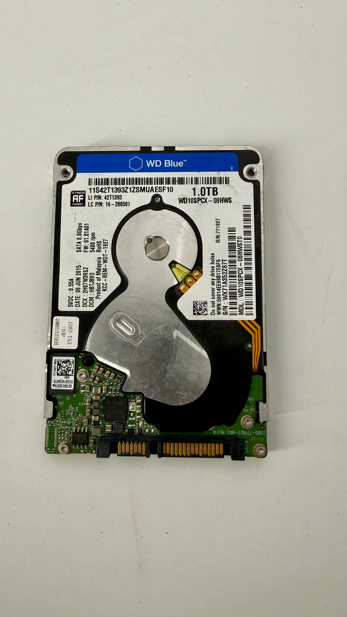 WD Blue 1TB 2.5" HDD (Test Results In Images) WD-WX71A352Z87T