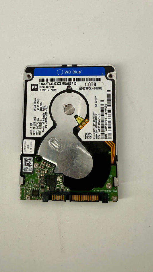 WD Blue 1TB 2.5" HDD (Test Results In Images) WD-WX71A352Z87T