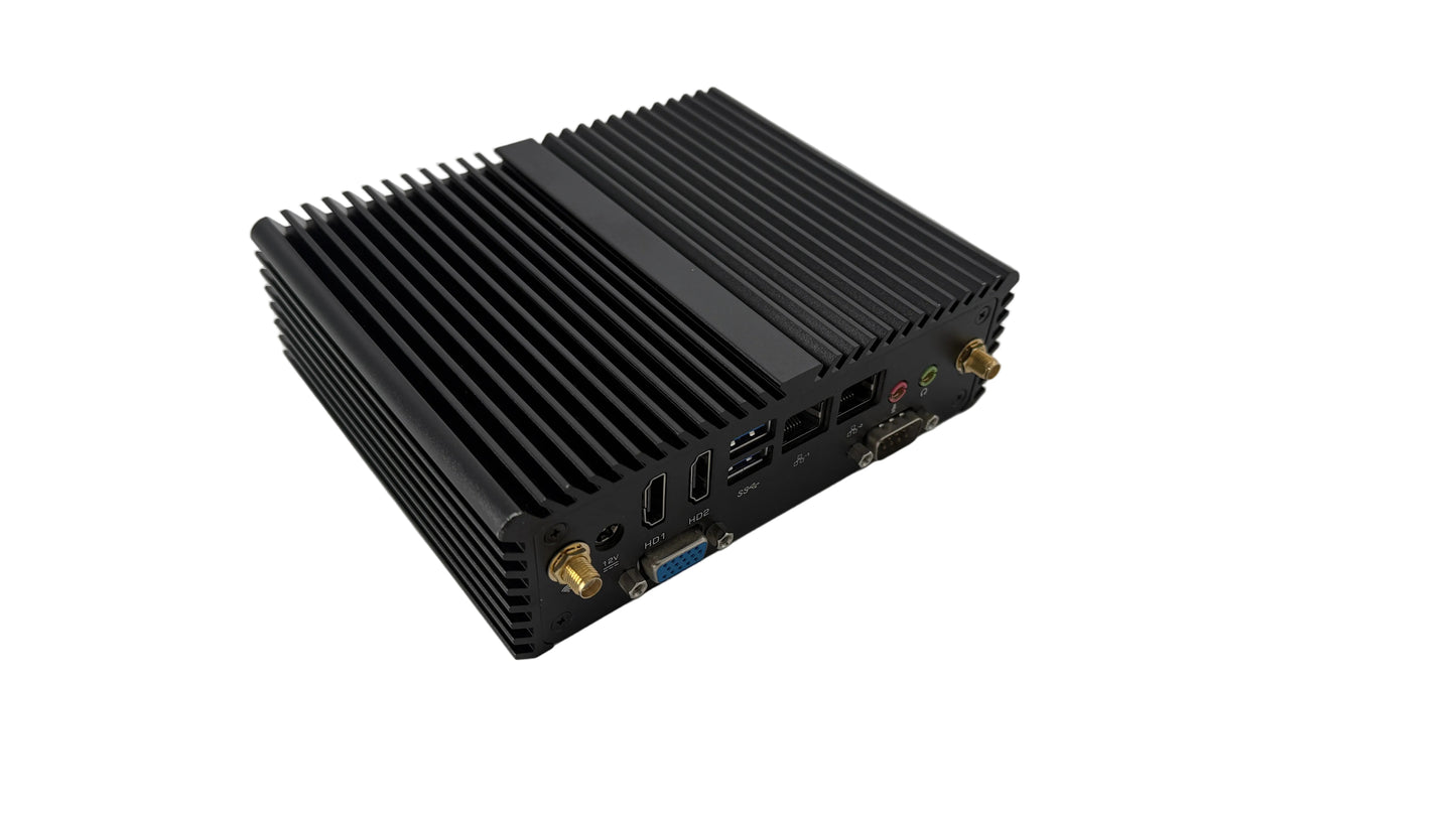 Intel 7th Gen Mini PC pc-qotom-q150p Windows 10, 60GB SSD mSATA, 500GB HDD, Two HDMI Ports, WIFI