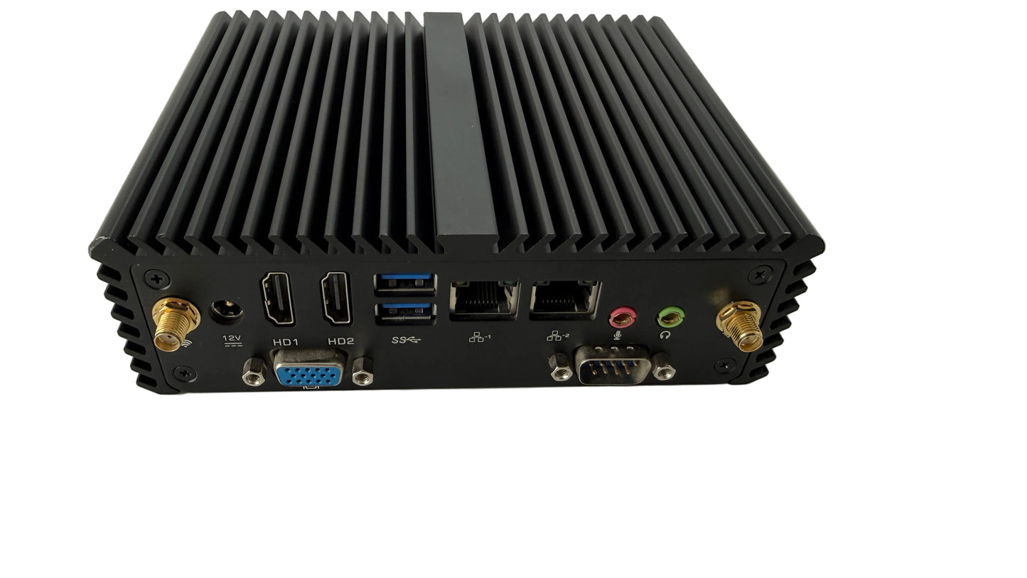 Intel 7th Gen Mini PC pc-qotom-q150p Windows 10, 60GB SSD mSATA, 500GB HDD, Two HDMI Ports, WIFI