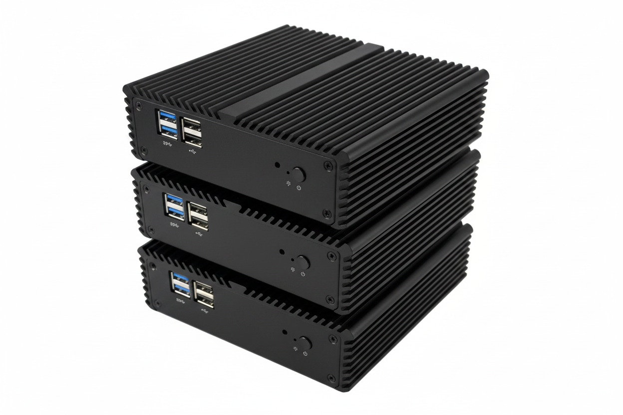 Intel 7th Gen Mini PC pc-qotom-q150p Windows 10, 60GB SSD mSATA, 500GB HDD, Two HDMI Ports, WIFI