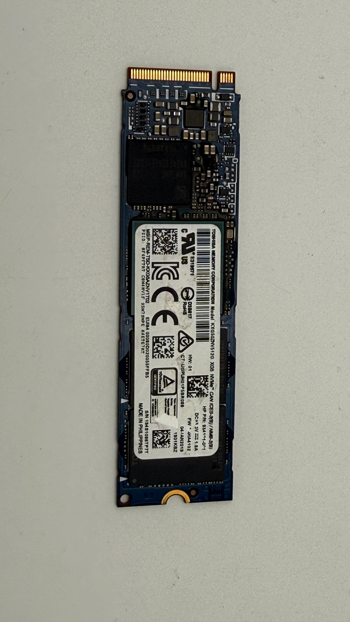 KXG50ZNV512G TOSHIBA 512 GB NVMe M.2 2280 SSD (Test Results In Images) (6)