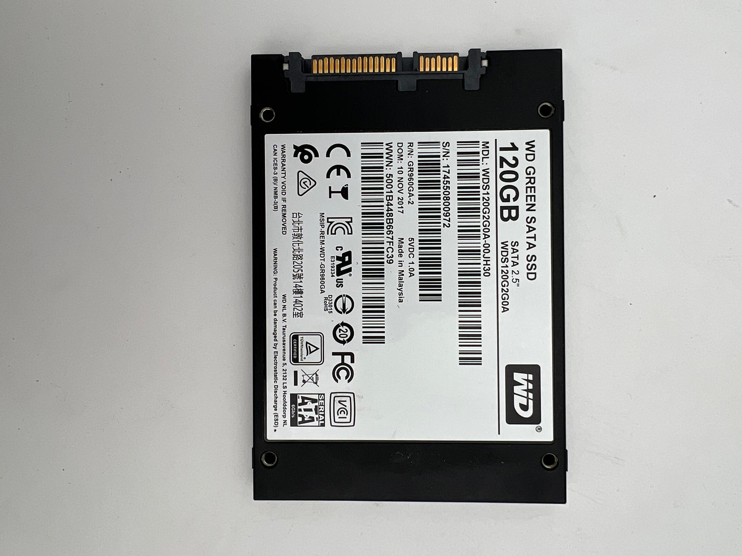 WDC WDS120G2G0A-00JH30: 120.0 GB