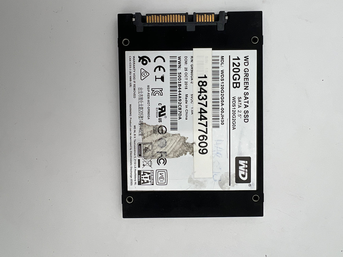 WDC WDS120G2G0A-00JH30 : 120.0 GB