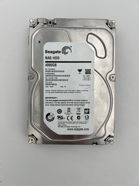 Seagate NAS ST4000VN000-1H4168 3.5" 4TB Hard Drive (Test results in images)