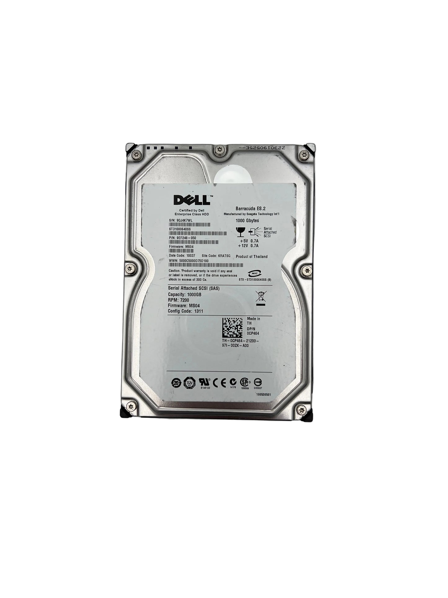 SEAGATE Barracuda ES.2 3.5' 1TB SAS Hard Drive (Test results in images)