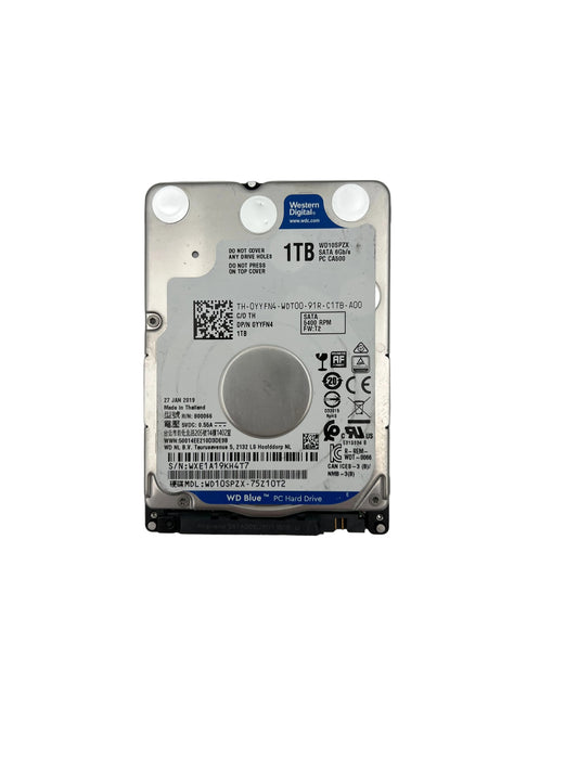 1TB Western Digital 2.5' SATA Hard Drive - Low Hours (Test Results in images)