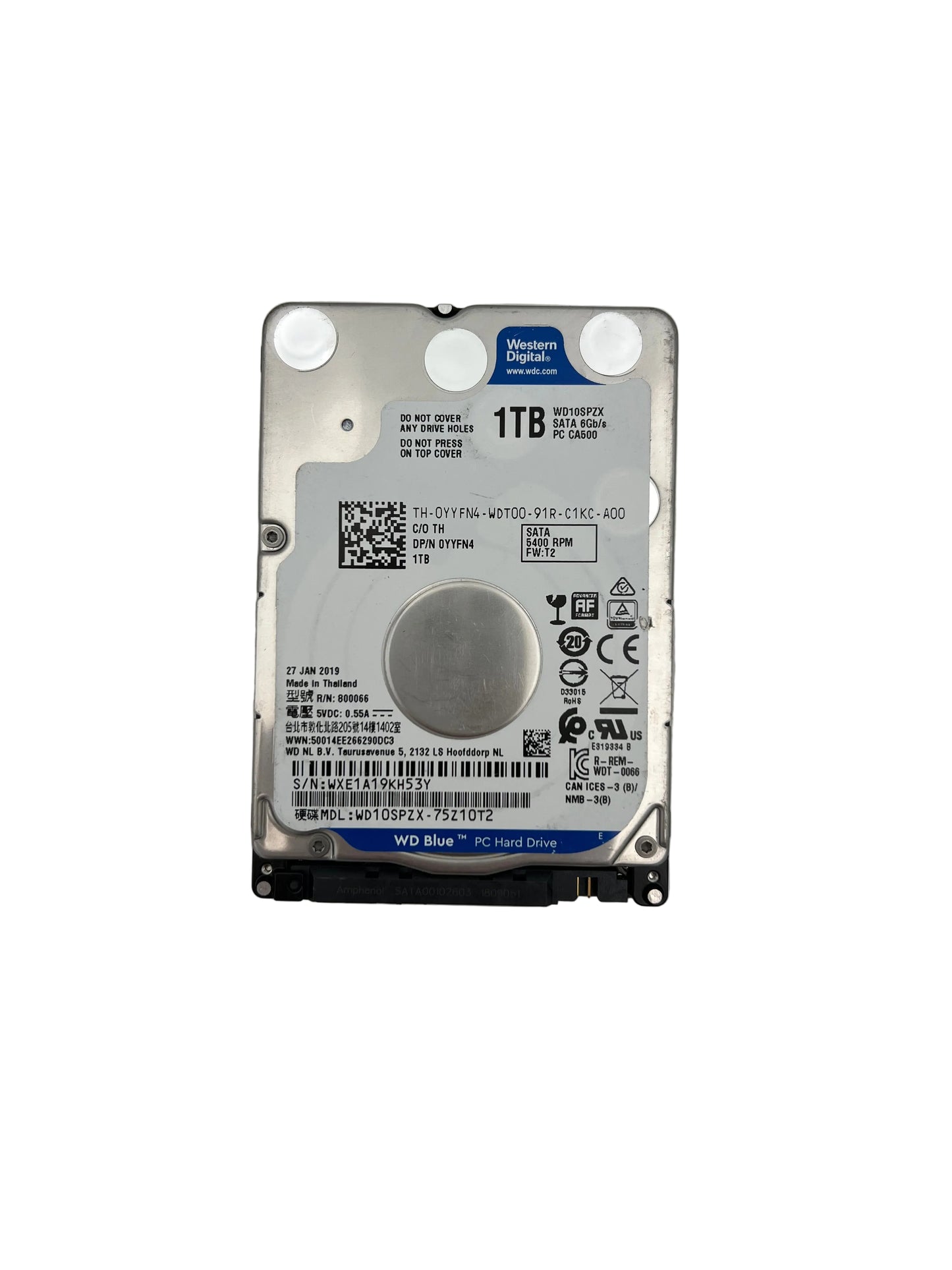 Western Digital 1TB 2.5' SATA Hard Drive - Low Hours (Test Results in images)