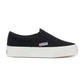 Superga Platform Slipon - Black F Avorio - UK 5