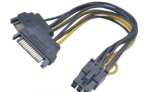 15 Pin SATA Power to 6 Pin PCI Express Power Adapter