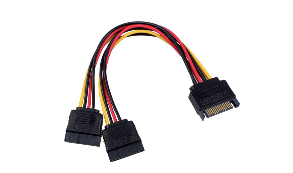 SATA Power Y Splitter Cable Adapter-Male to Female