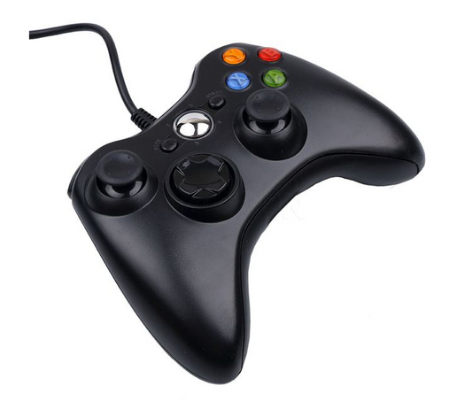 X-360 Wired Controller Gamepad Compatible with Xbox 360 Game Console and PC 2.5M CAble