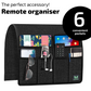 Maisonware 6 Pocket Armrest Caddy Remote Control Holder and Organise