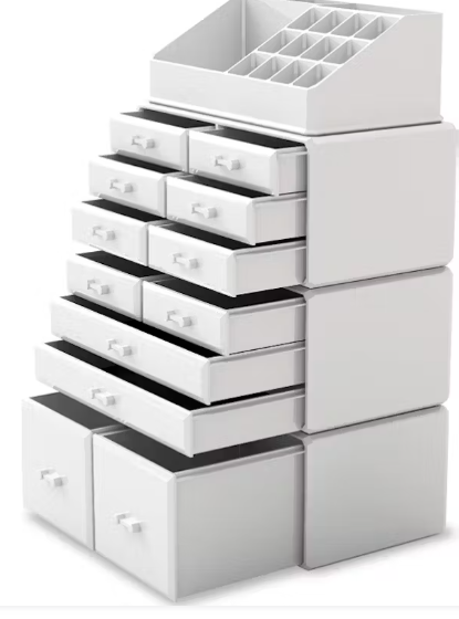 Styleberry 4-Piece Detachable Makeup Storage Drawer Set