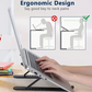 Portable Folding Laptop Stand, ABS Plastic- 6-Angle Adjustable Notebook Holder, Ergonomic for Tablets and iPads